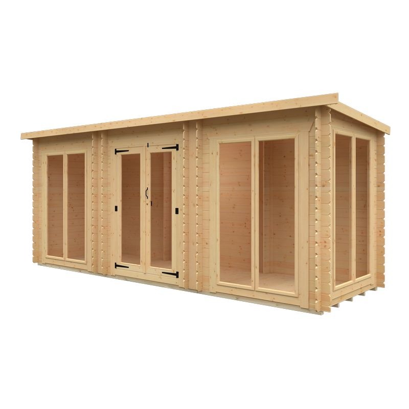 Redlands 18' x 6' Portrush Log Cabin | Sheds.co.uk