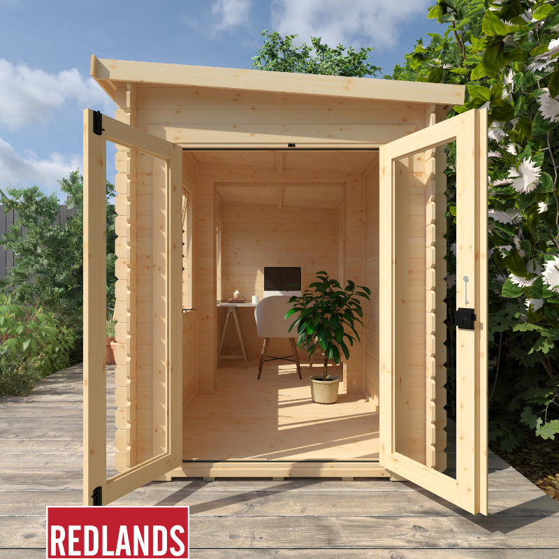 Redlands 18' x 6' Taddy Log Cabin | Sheds.co.uk