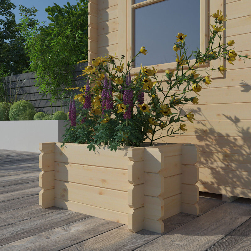 Redlands 2' x 3' Raised Planter - 28mm | Sheds.co.uk