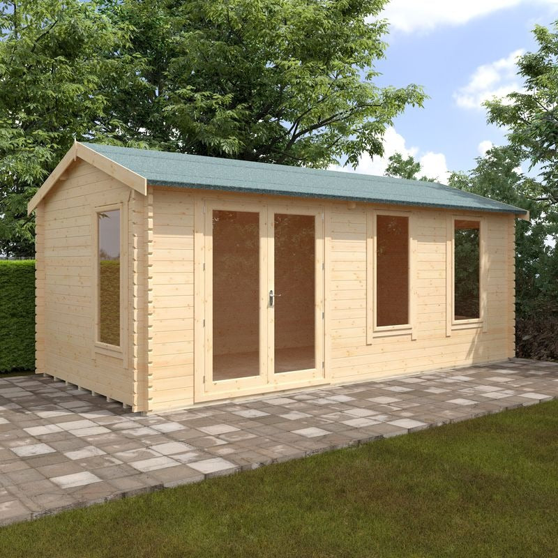 Redlands 20' x 10' Troon Log Cabin - 44mm | Sheds.co.uk