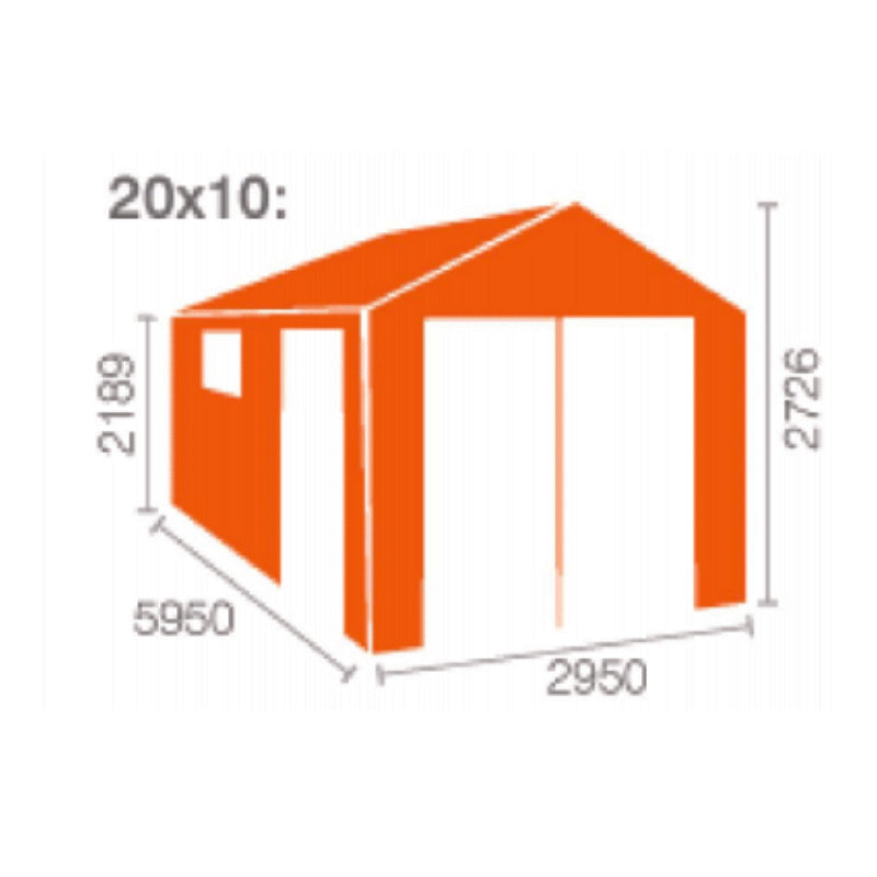 Redlands 20' x 10' Wooden Garage - 44mm | Sheds.co.uk