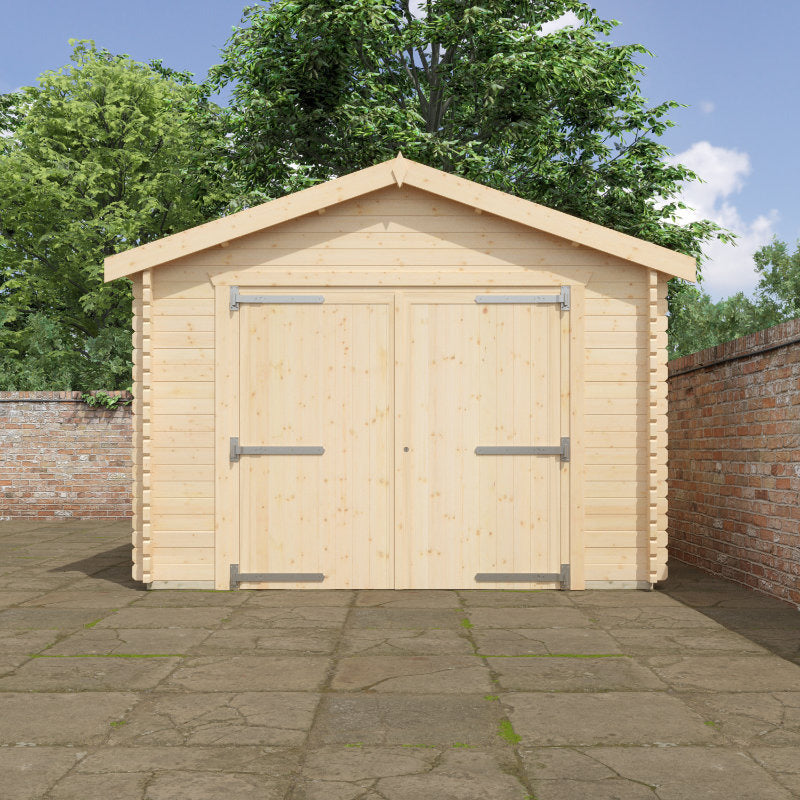 Redlands 20' x 12' Wooden Garage - 44mm | Sheds.co.uk