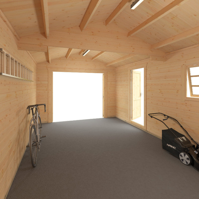 Redlands 20' x 12' Wooden Garage - 44mm | Sheds.co.uk