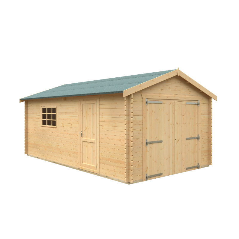 Redlands 20' x 12' Wooden Garage - 44mm | Sheds.co.uk