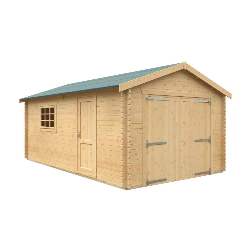 Redlands 20' x 12' Wooden Garage - 44mm | Sheds.co.uk