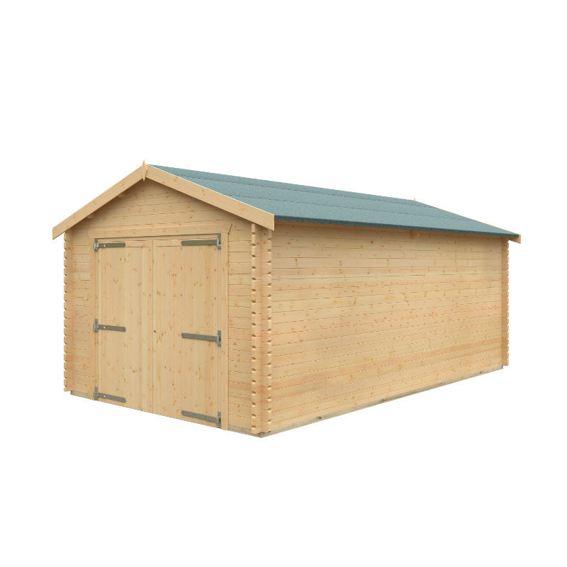 Redlands 20' x 12' Wooden Garage - 44mm | Sheds.co.uk