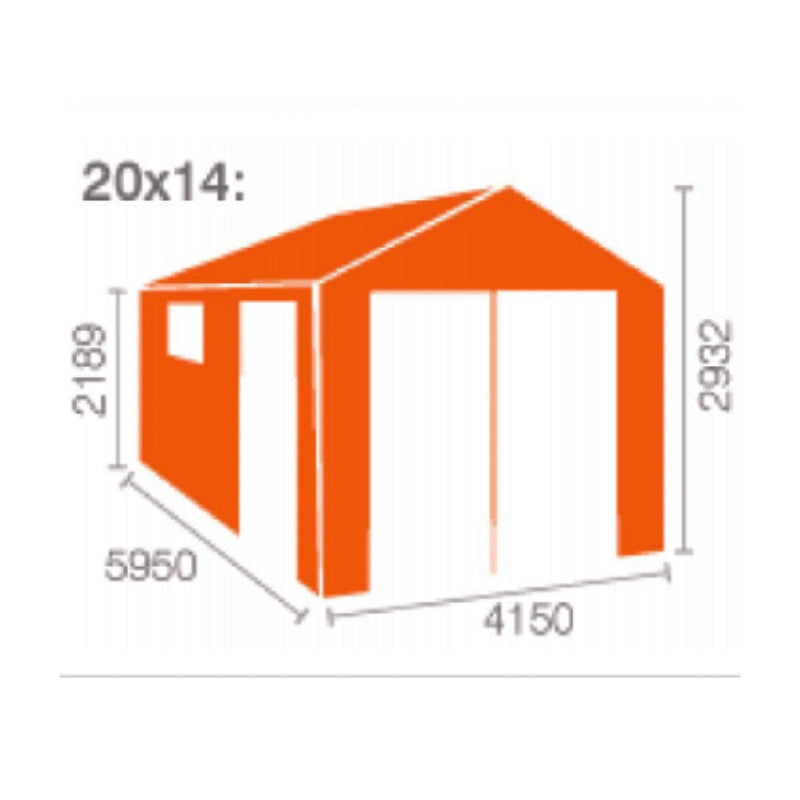 Redlands 20' x 14' Wooden Garage - 44mm | Sheds.co.uk
