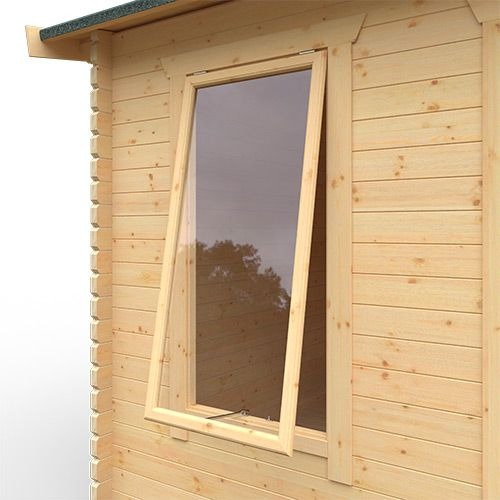 Redlands 16' x 14' Troon Log Cabin - 44mm | Sheds.co.uk