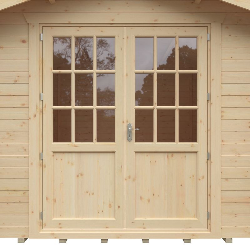 Redlands 16' x 10' Valhalla Log Cabin - 44mm | Sheds.co.uk