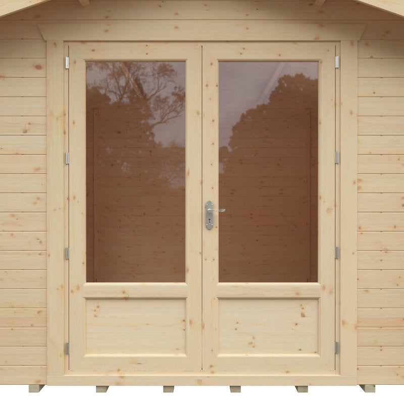 Redlands 3.6m x 3m Merion Log Cabin - 28mm | Sheds.co.uk