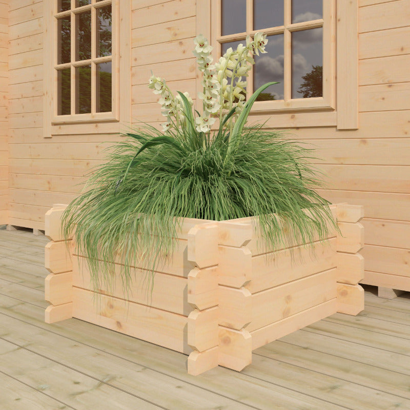 Redlands 3' x 3' Raised Flower Bed - 19mm | Sheds.co.uk