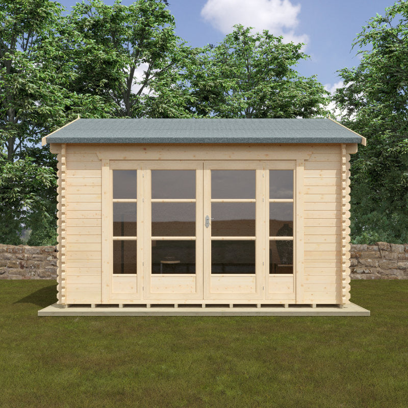 Redlands 4.2m x 3.6m St Annes Log Cabin | Sheds.co.uk