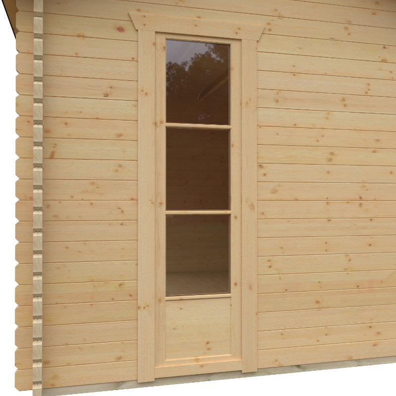 Redlands 4.2m x 3.6m St Annes Log Cabin | Sheds.co.uk