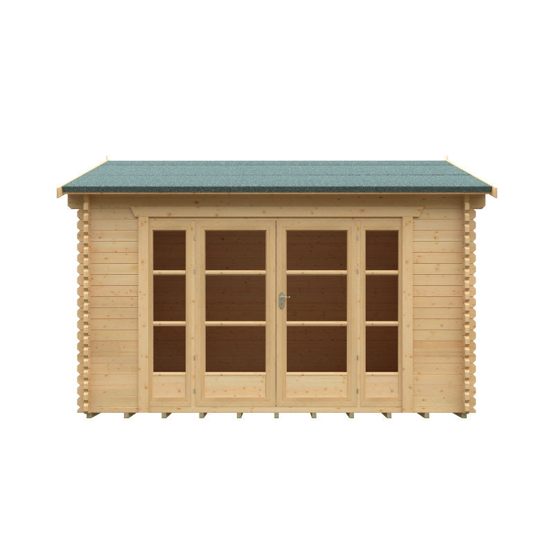 Redlands 4.2m x 3.6m St Annes Log Cabin | Sheds.co.uk