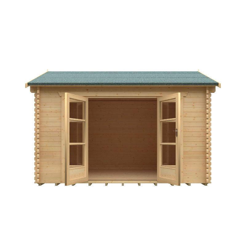 Redlands 4.2m x 3.6m St Annes Log Cabin | Sheds.co.uk