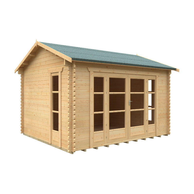 Redlands 4.2m x 3.6m St Annes Log Cabin | Sheds.co.uk