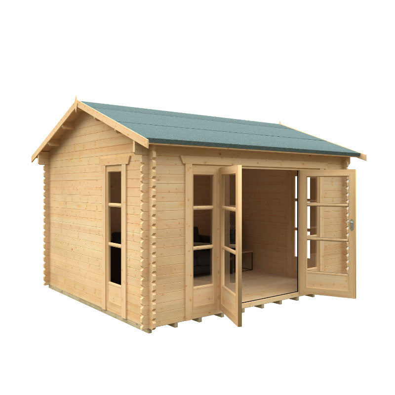 Redlands 4.2m x 3.6m St Annes Log Cabin | Sheds.co.uk