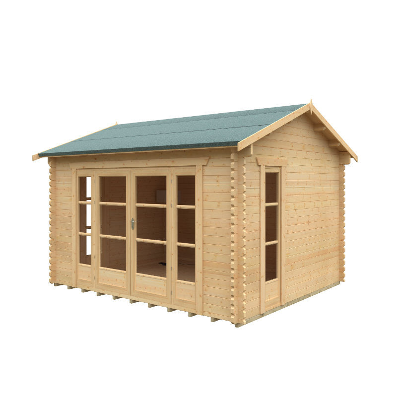 Redlands 4.2m x 3.6m St Annes Log Cabin | Sheds.co.uk