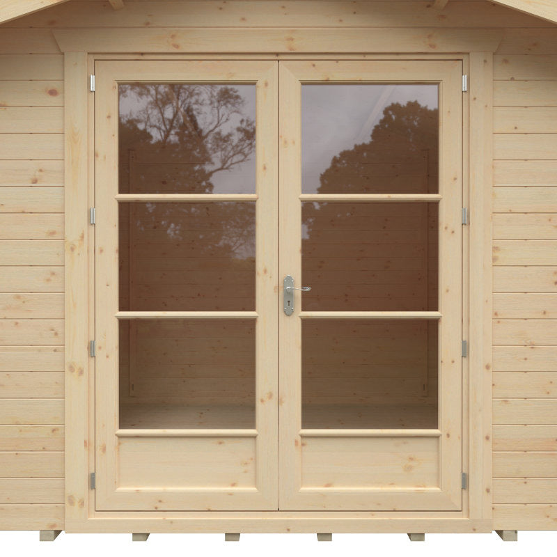 Redlands 4.2m x 3m Medinah Log Cabin | Sheds.co.uk