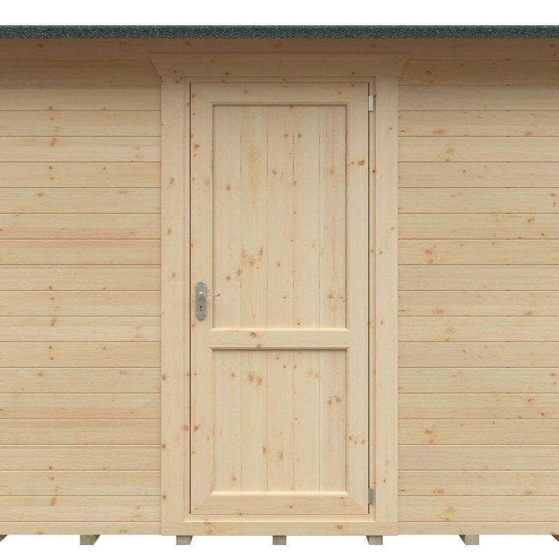 Redlands 4.2m x 3m Swinley Corner Log Cabin | Sheds.co.uk