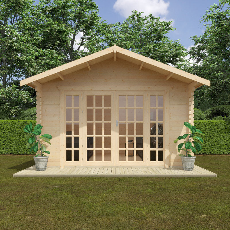 Redlands 4.2m x 4.2m St George Log Cabin | Sheds.co.uk