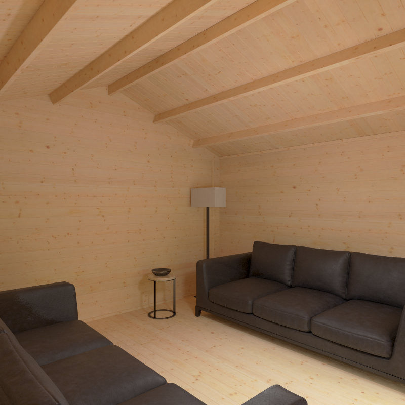 Redlands 4.2m x 4.2m St George Log Cabin | Sheds.co.uk
