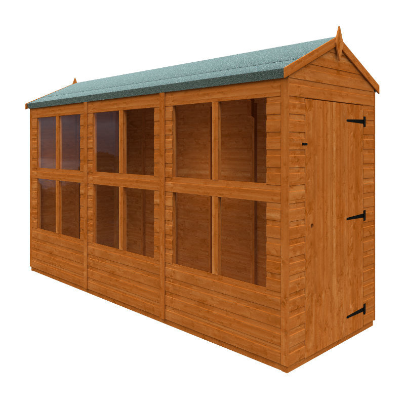 Redlands 4' x 12' Raven Summer House | Sheds.co.uk