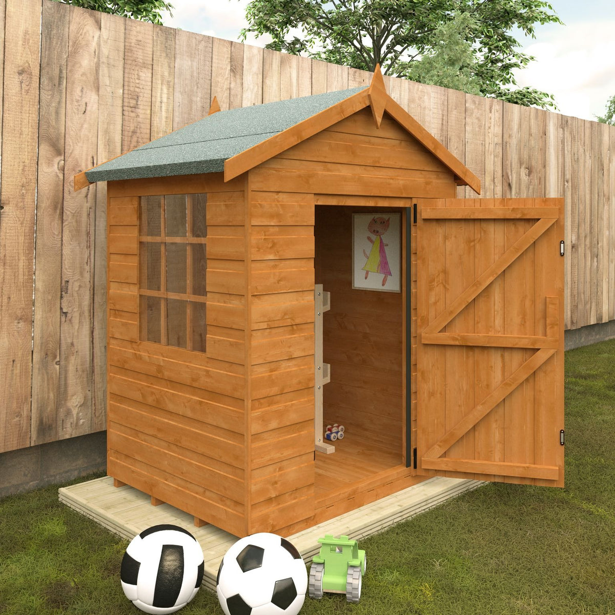 Redlands 4' x 3' Little Playden | Sheds.co.uk