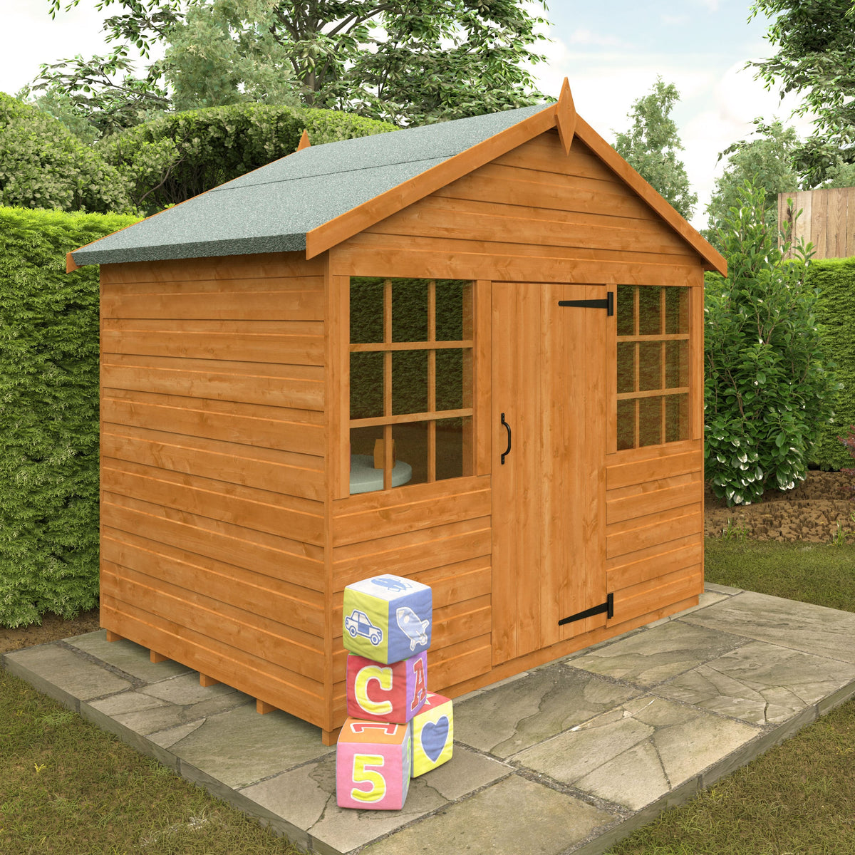 Redlands 4' x 6' Funhouse Playhouse | Sheds.co.uk