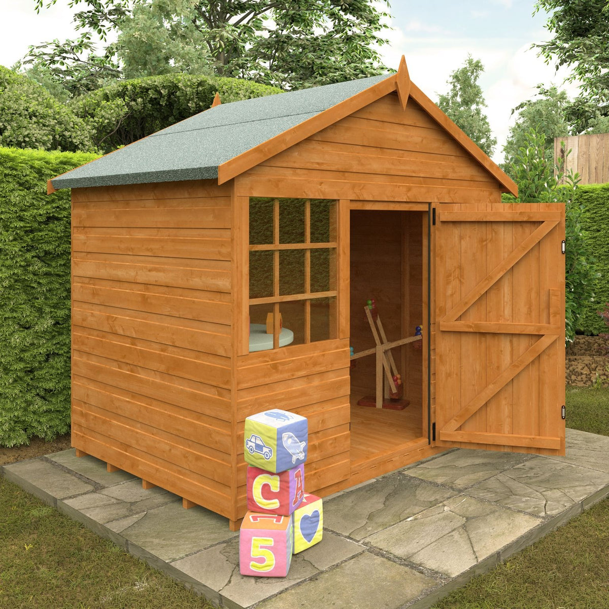 Redlands 4' x 6' Funhouse Playhouse | Sheds.co.uk