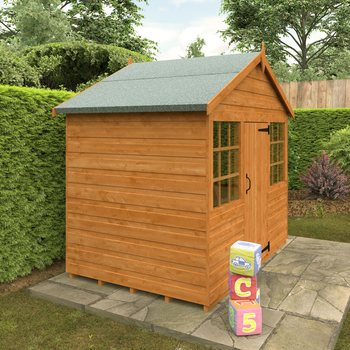 Redlands 4' x 6' Funhouse Playhouse | Sheds.co.uk