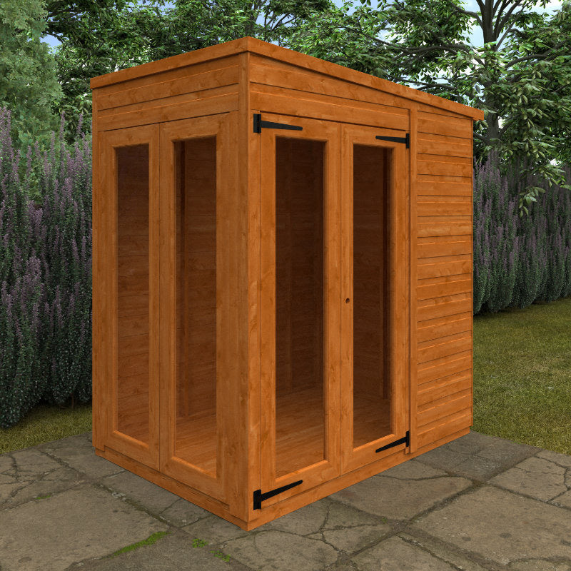 Redlands 4' x 6' Magpie Summer House | Sheds.co.uk
