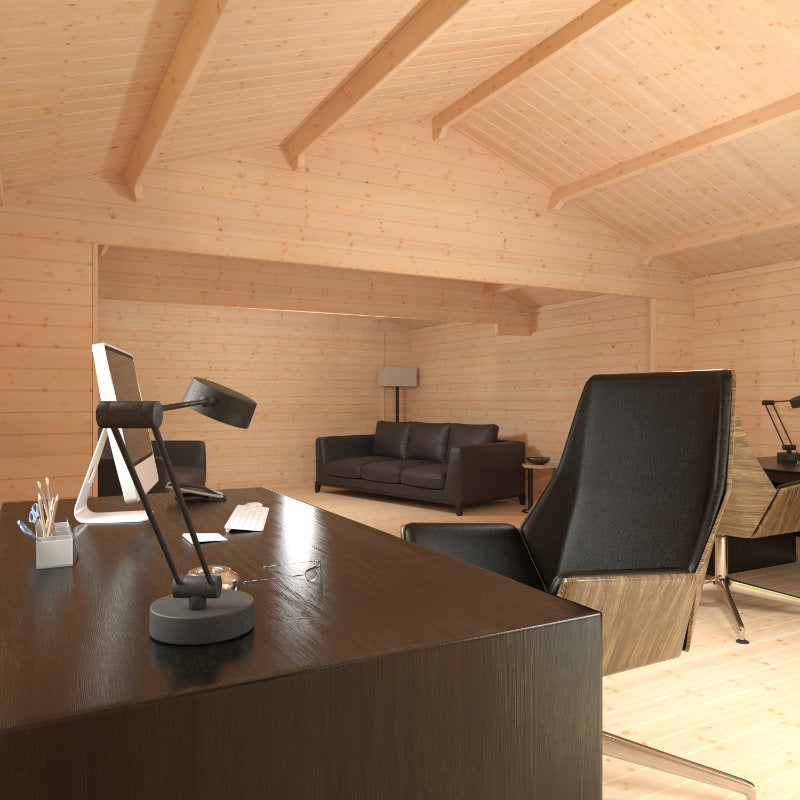 Redlands 5.4m x 9.2m Turnberry Log Cabin | Sheds.co.uk