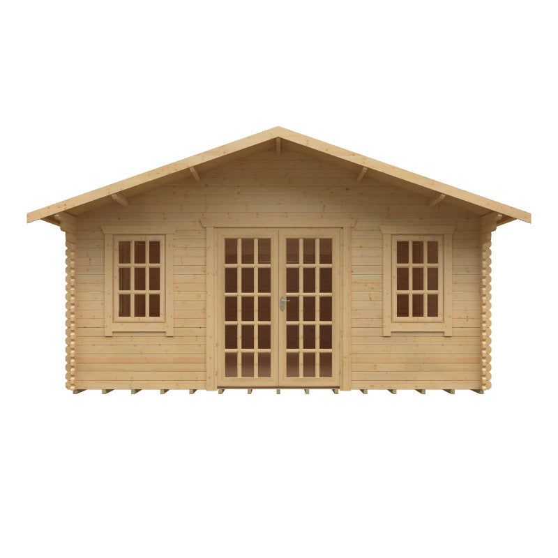 Redlands 5.4m x 9.2m Turnberry Log Cabin | Sheds.co.uk