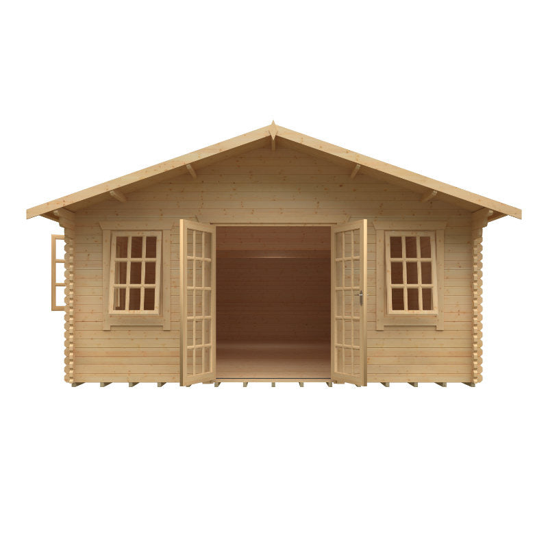 Redlands 5.4m x 9.2m Turnberry Log Cabin | Sheds.co.uk
