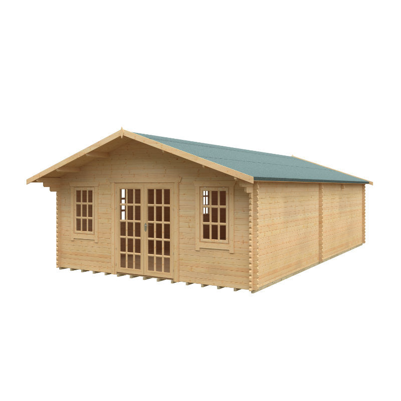 Redlands 5.4m x 9.2m Turnberry Log Cabin | Sheds.co.uk