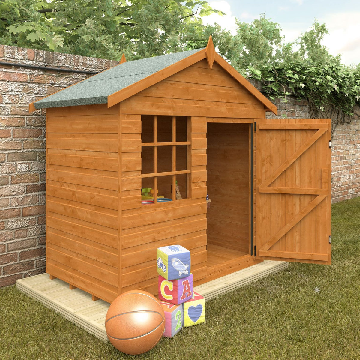 Redlands 5' x 3' Little Hideout Playhouse | Sheds.co.uk