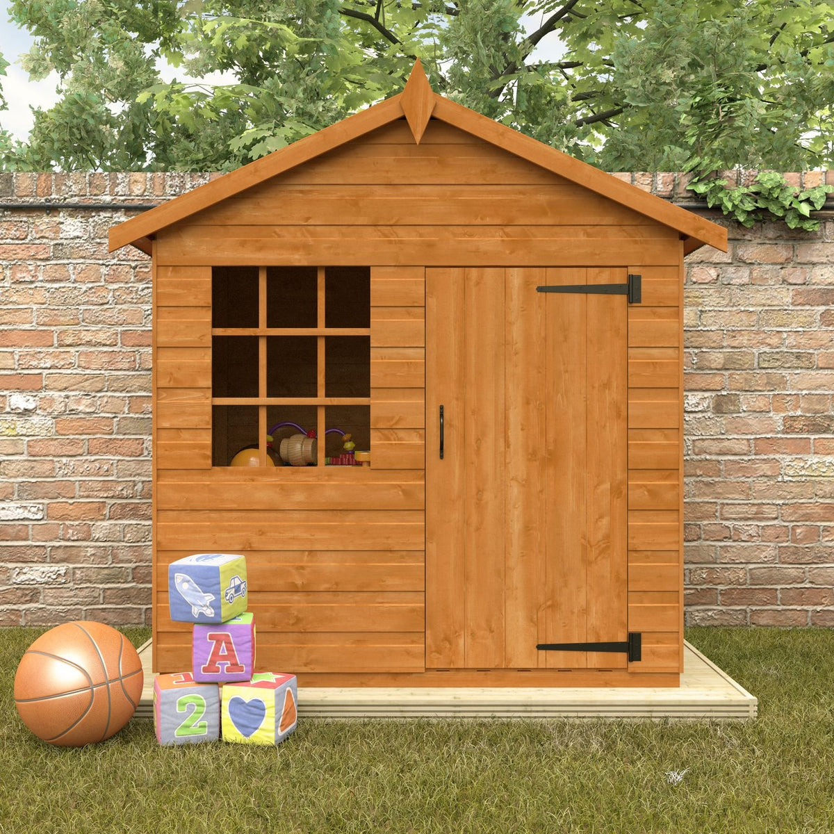 Redlands 5' x 3' Little Hideout Playhouse | Sheds.co.uk