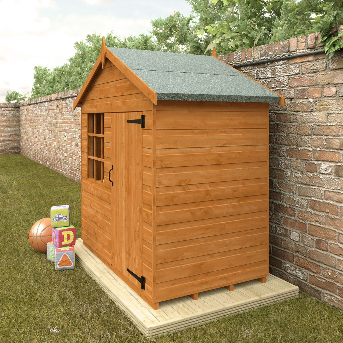 Redlands 5' x 3' Little Hideout Playhouse | Sheds.co.uk