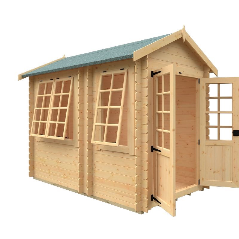 Redlands 6' x 10' Cypress Log Cabin | Sheds.co.uk