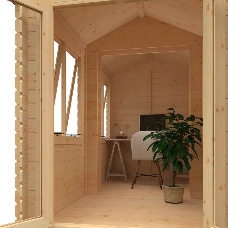 Redlands 6' x 12' Pebble Log Cabin | Sheds.co.uk