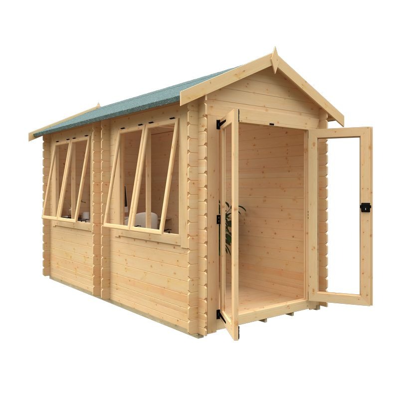 Redlands 6' x 12' Pebble Log Cabin | Sheds.co.uk