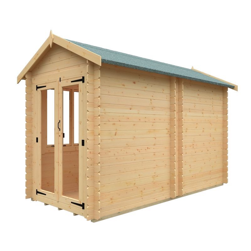 Redlands 6' x 12' Pebble Log Cabin | Sheds.co.uk