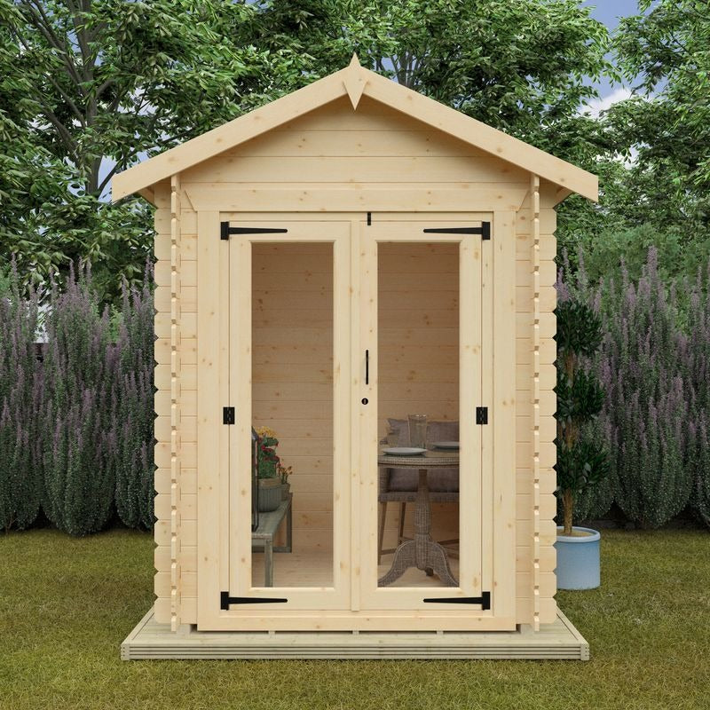 Redlands 6' x 6' Pebble Log Cabin | Sheds.co.uk