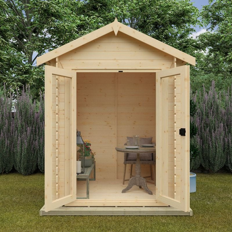 Redlands 6' x 6' Pebble Log Cabin | Sheds.co.uk