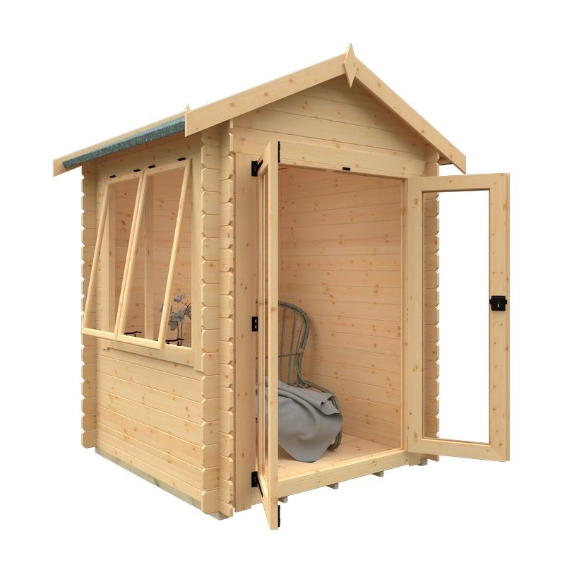 Redlands 6' x 6' Pebble Log Cabin | Sheds.co.uk