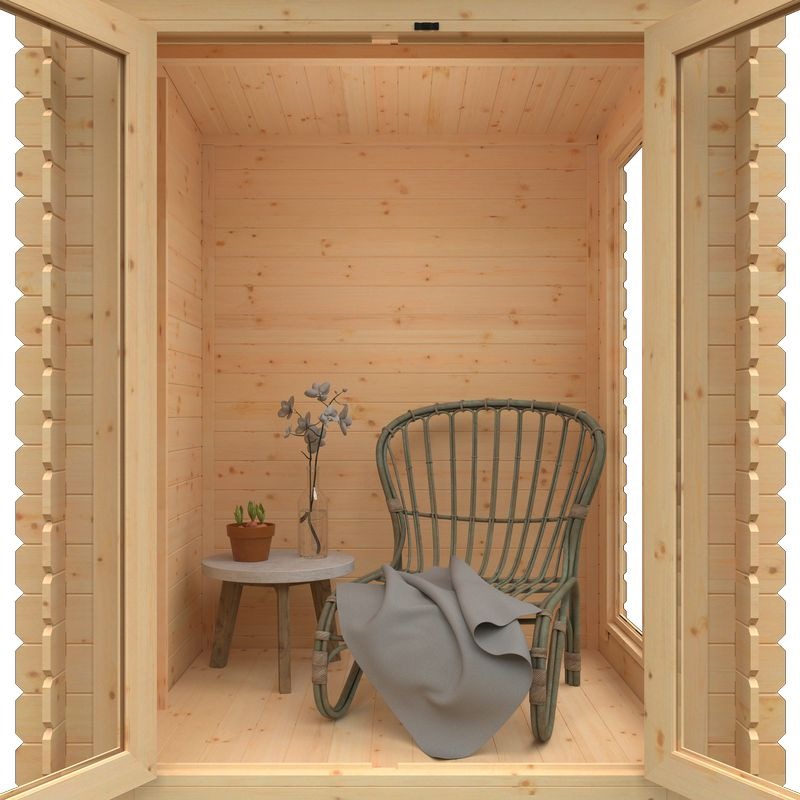 Redlands 6' x 6' Portrush Log Cabin | Sheds.co.uk