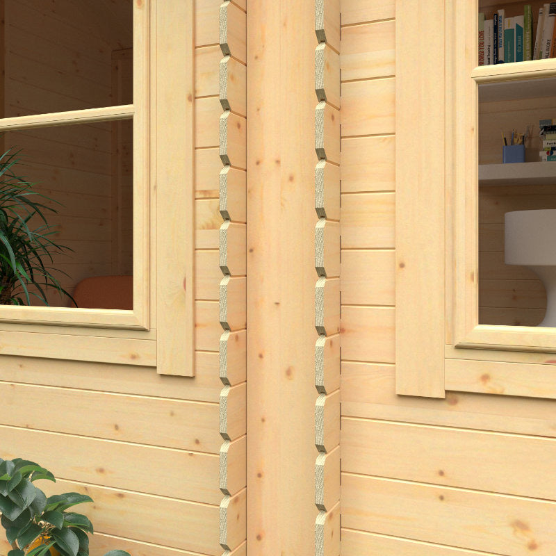 Redlands 18' x 6' Portrush Log Cabin | Sheds.co.uk