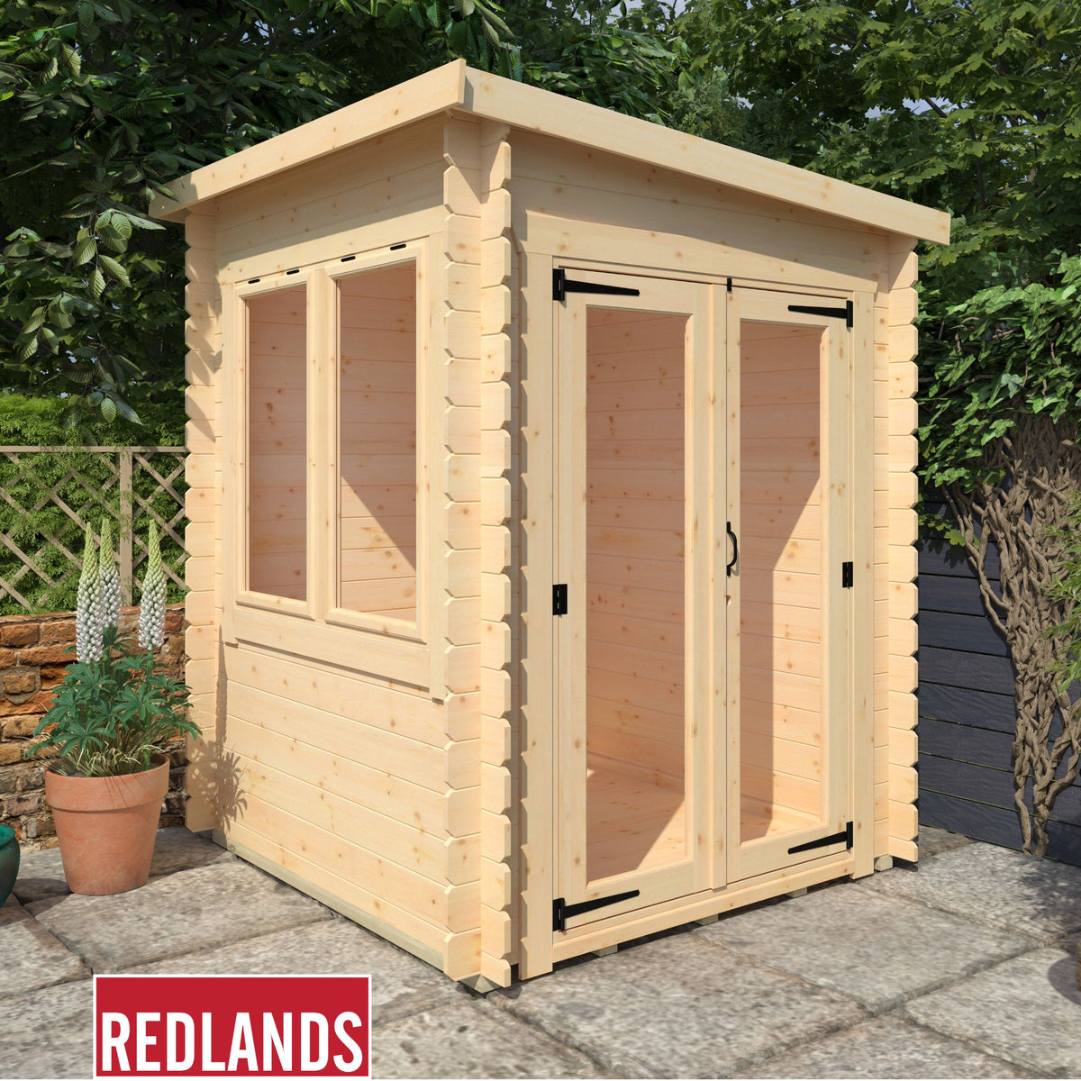 Redlands 6' x 6' Taddy Log Cabin | Sheds.co.uk