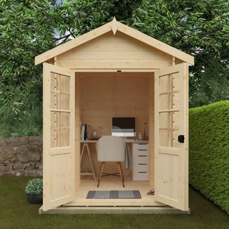 Redlands 6' x 8' Cypress Log Cabin | Sheds.co.uk